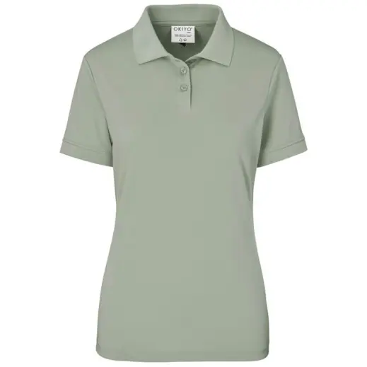 Ladies Okiyo Shizen Eco Golf Shirt Sage Front